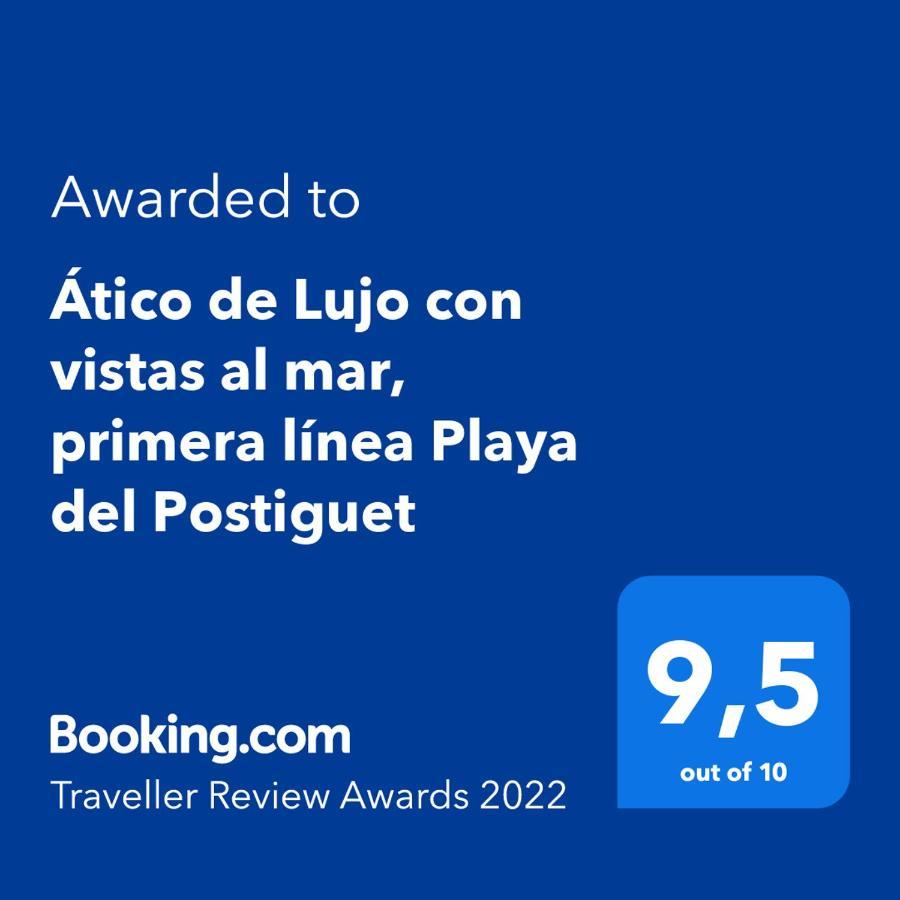 Atico De Lujo Con Vistas Al Mar, Primera Linea Playa Del Postiguet Alicante Exterior foto
